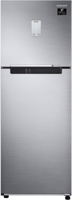 Samsung 244 L Frost Free Double Door 3 Star (2020) Refrigerator  with Curd Maestro (Elegant Inox, RT28T3523S8/HL)