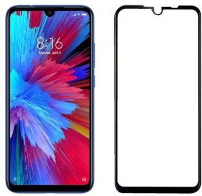 DSCASE Edge To Edge Tempered Glass for Mi Redmi Note 7 Pro(Pack of 1)