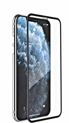 HOBBYTRONICS Edge To Edge Tempered Glass for Apple iPhone X(Pack of 1)