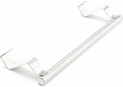 Ratehalf Over Cabinet Door Kitchen Towel Bar - Very useful Product Silver Towel Holder(Stainless Steel)