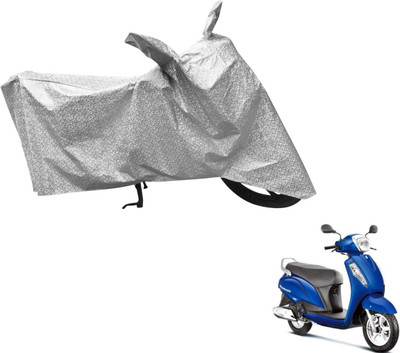 Flipkart SmartBuy Waterproof Two Wheeler Cover for Suzuki(Access, Silver)