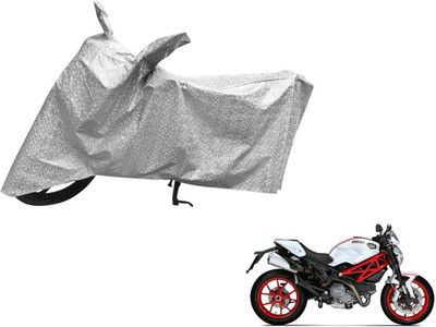MOCKHE Waterproof Two Wheeler Cover for Ducati(Monster 796 S2R, Silver)