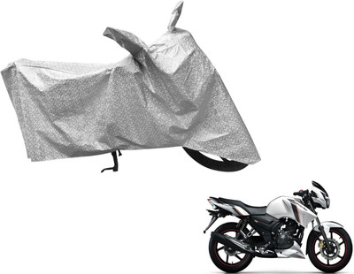 Flipkart SmartBuy Waterproof Two Wheeler Cover for TVS(Apache RTR 180, Silver)