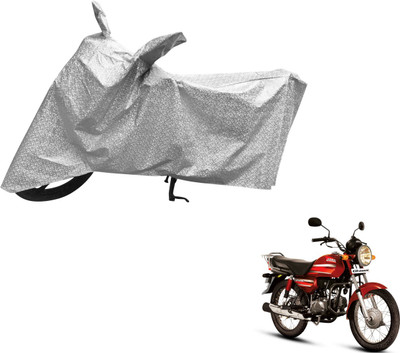 Auto Hub Waterproof Two Wheeler Cover for Hero(CD Dawn, Silver)