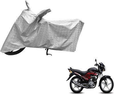 Auto Hub Waterproof Two Wheeler Cover for Yamaha(YBR 125, Silver)