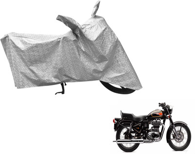 Flipkart SmartBuy Waterproof Two Wheeler Cover for Royal Enfield(500, Silver)
