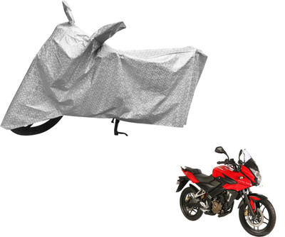 MOCKHE Waterproof Two Wheeler Cover for Bajaj(Pulsar, Silver)