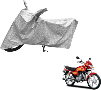Auto Hub Waterproof Two Wheeler Cover for Hero(CD deluxe, Silver)