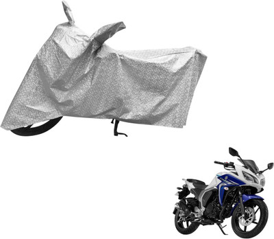 MOCKHE Waterproof Two Wheeler Cover for Yamaha(Fazer, Silver)