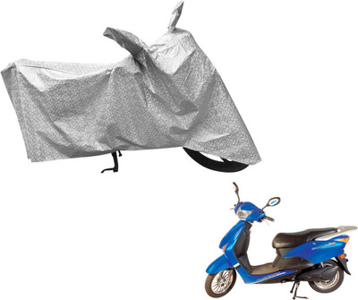 Flipkart SmartBuy Waterproof Two Wheeler Cover for Hero(E Scoot, Silver)