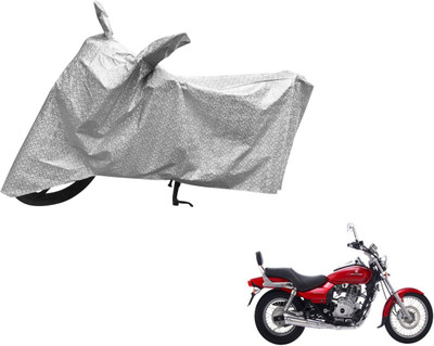 Auto Hub Waterproof Two Wheeler Cover for Bajaj(Avenger 220 DTS-i, Silver)