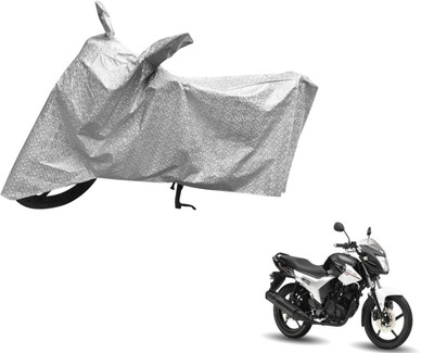 Auto Hub Waterproof Two Wheeler Cover for Yamaha(SZ R, Silver)