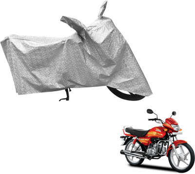Flipkart SmartBuy Waterproof Two Wheeler Cover for Hero(CD deluxe, Silver)
