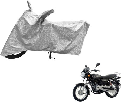 MOCKHE Waterproof Two Wheeler Cover for Bajaj(Boxer, Silver)