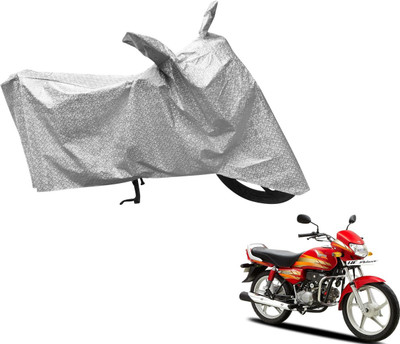 Flipkart SmartBuy Waterproof Two Wheeler Cover for Hero(HF Deluxe, Silver)