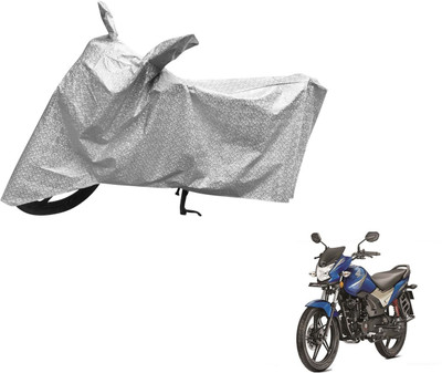 Auto Hub Waterproof Two Wheeler Cover for Honda(CB Shine, Silver)