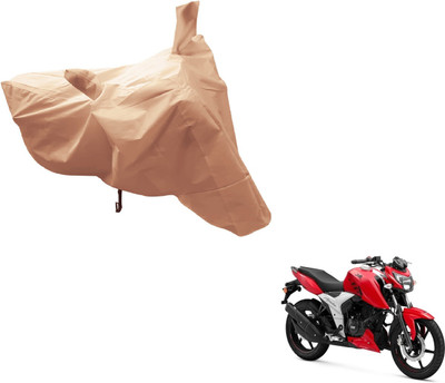 Amanzo Two Wheeler Cover for TVS(Apache RTR 160, Brown)