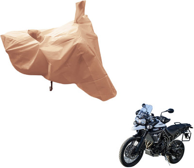 Amanzo Two Wheeler Cover for Triumph(Tiger 800 XCA, Beige)