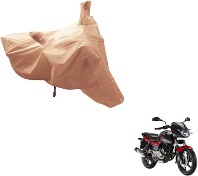 Amanzo Two Wheeler Cover for Bajaj(Pulsar 180 DTS-i, Beige)