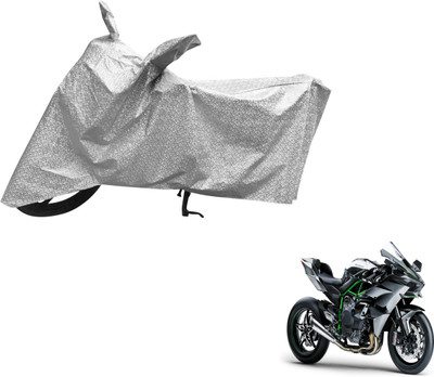 MOCKHE Waterproof Two Wheeler Cover for Kawasaki(Ninja 1000, Silver)