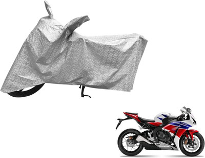 MOCKHE Waterproof Two Wheeler Cover for Honda(CBR 1000RR, Silver)
