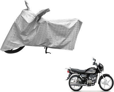 MOCKHE Waterproof Two Wheeler Cover for Hero(Splendor Plus, Silver)