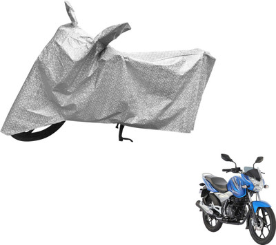 Auto Hub Waterproof Two Wheeler Cover for Bajaj(Discover 125 DTS-i, Silver)