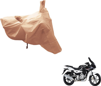 Amanzo Two Wheeler Cover for Bajaj(Pulsar 220 DTS-i, Beige)