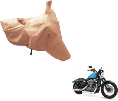 Amanzo Two Wheeler Cover for Harley Davidson(XL 1200, Beige)