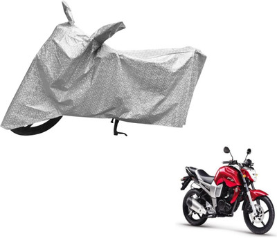 Auto Hub Waterproof Two Wheeler Cover for Yamaha(FZ, Silver)