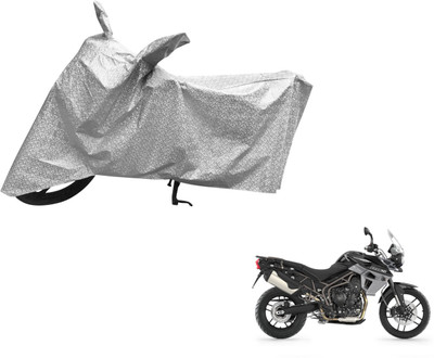 MOCKHE Waterproof Two Wheeler Cover for Triumph(Tiger 800 XR, Silver)