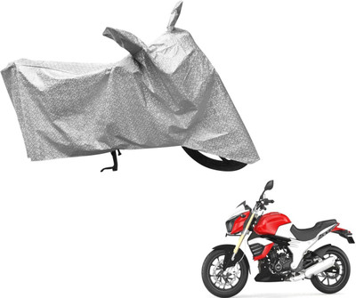 Flipkart SmartBuy Waterproof Two Wheeler Cover for Mahindra(Mojo, Silver)