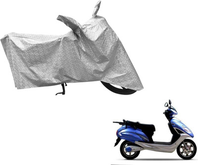 Amanzo Waterproof Two Wheeler Cover for Lohia(Fame, Silver)