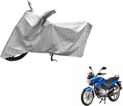 Auto Hub Waterproof Two Wheeler Cover for Bajaj(Discover 150 s, Silver)