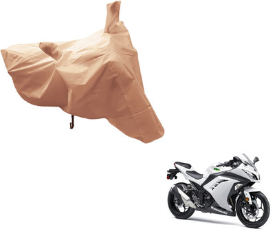 Amanzo Two Wheeler Cover for Kawasaki(Ninja 300, Beige)