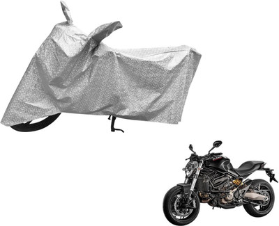 MOCKHE Waterproof Two Wheeler Cover for Ducati(Monster 821, Silver)