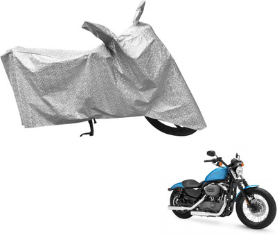 Amanzo Waterproof Two Wheeler Cover for Harley Davidson(XL 1200, Silver)