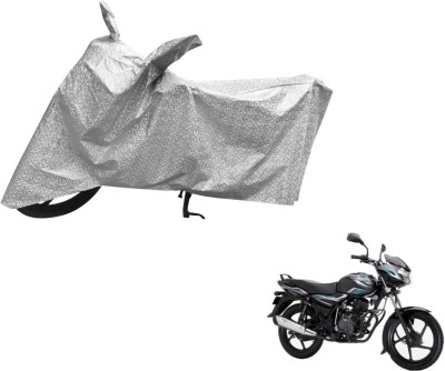 MOCKHE Waterproof Two Wheeler Cover for Bajaj(Discover 100 DTS-i, Silver)