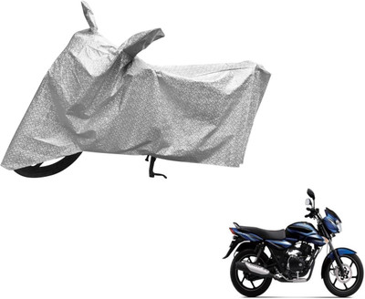 MOCKHE Waterproof Two Wheeler Cover for Bajaj(Discover, Silver)