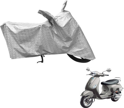 Flipkart SmartBuy Waterproof Two Wheeler Cover for Universal For Bike(Vespa VXL, Silver)