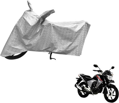 Auto Hub Waterproof Two Wheeler Cover for Honda(Unicorn Dazzler, Silver)