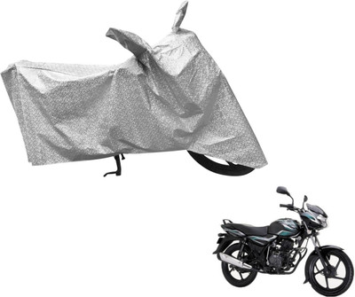Flipkart SmartBuy Waterproof Two Wheeler Cover for Bajaj(Discover 100 DTS-i, Silver)