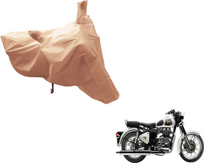 Amanzo Two Wheeler Cover for Royal Enfield(Classic 350, Beige)