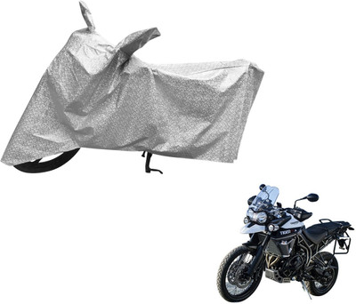 MOCKHE Waterproof Two Wheeler Cover for Triumph(Tiger 800 XCA, Silver)