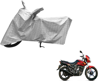 MOCKHE Waterproof Two Wheeler Cover for TVS(Flame DS 125, Silver)