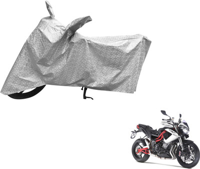 MOCKHE Waterproof Two Wheeler Cover for DSK Benelli(TNT R, Silver)