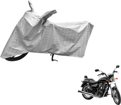 MOCKHE Waterproof Two Wheeler Cover for Royal Enfield(Thunderbird 350, Silver)