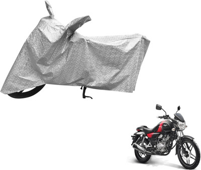 Auto Hub Waterproof Two Wheeler Cover for Bajaj(V 150, Silver)