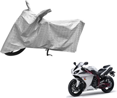 MOCKHE Waterproof Two Wheeler Cover for Yamaha(Silver)