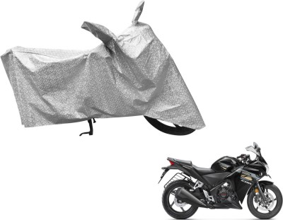 Flipkart SmartBuy Waterproof Two Wheeler Cover for Honda(CBR 250R, Silver)